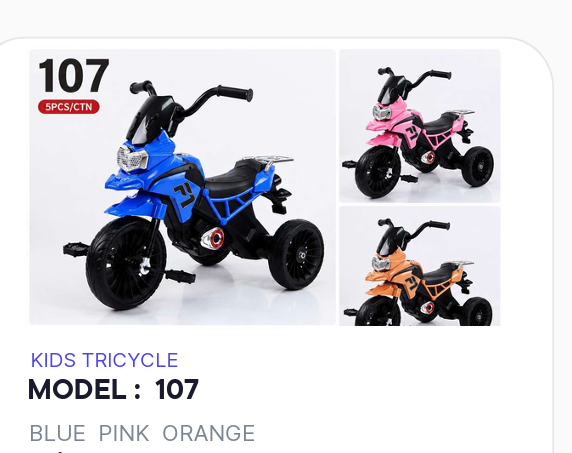 Kids Tricycle Model 107
